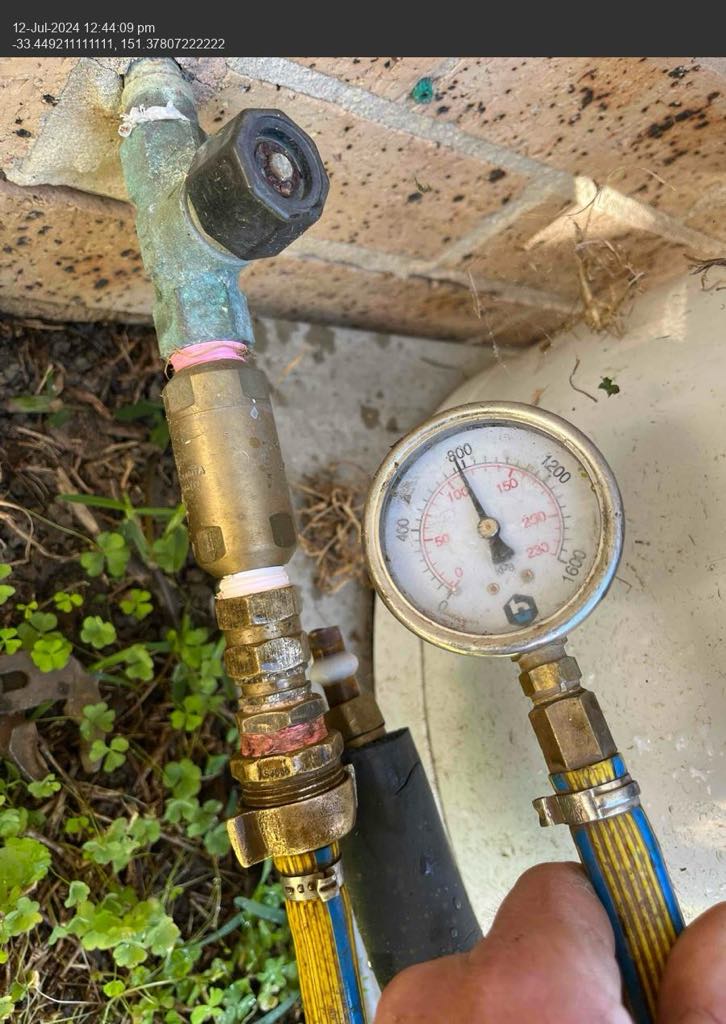 water pressure testing